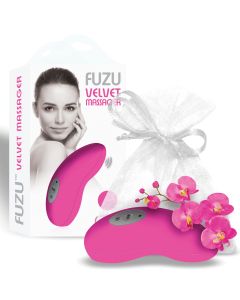 Fuzu Velvet Massager - Neon Pink