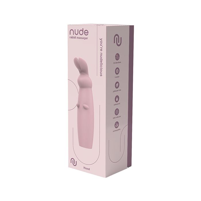NUDE Hazel Rechargeable Rabbit Massager - Pink