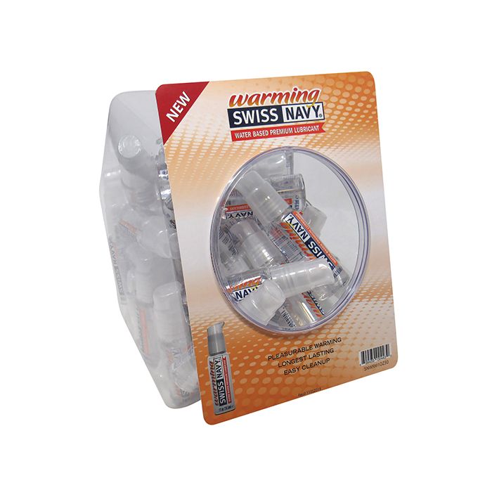 Swiss Navy Warming Water Based Lubricant Display  - 1 oz Bowl of 50