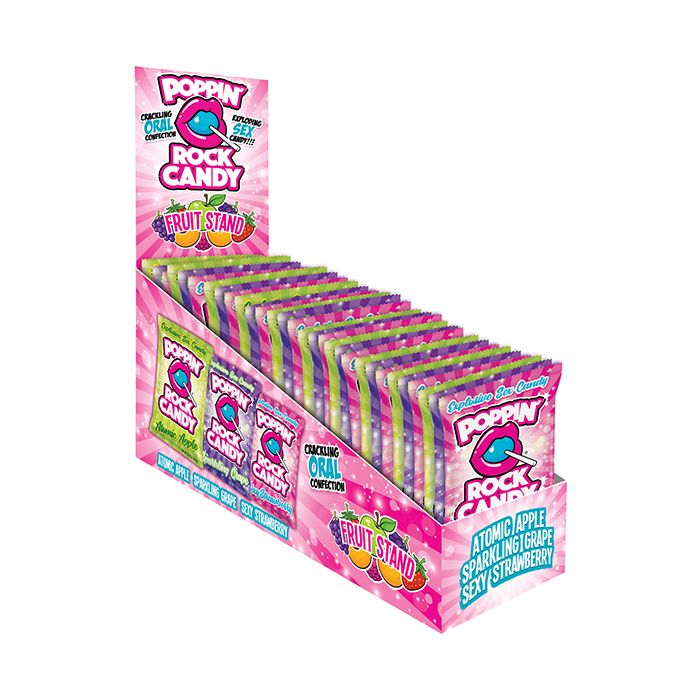 Rock Candy Popping Rock Oral Sex Candy - Fruit Stand Asst. Flavors Display of 36