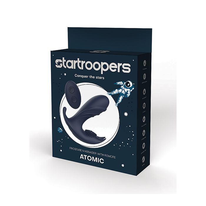 Star Troopers Atomic Prostate Massager w/Remote - Black